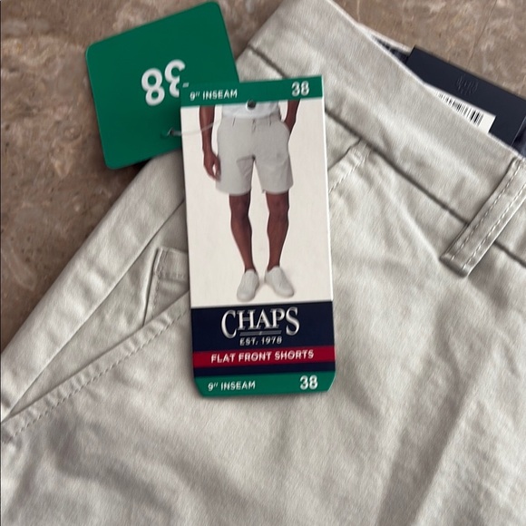 Chaps Light  tan Flat Front Shorts - Picture 1 of 3